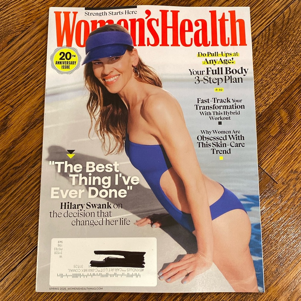 Women’s Health Magazine - Spring 2025 - Hilary Swank     fitness skincare health